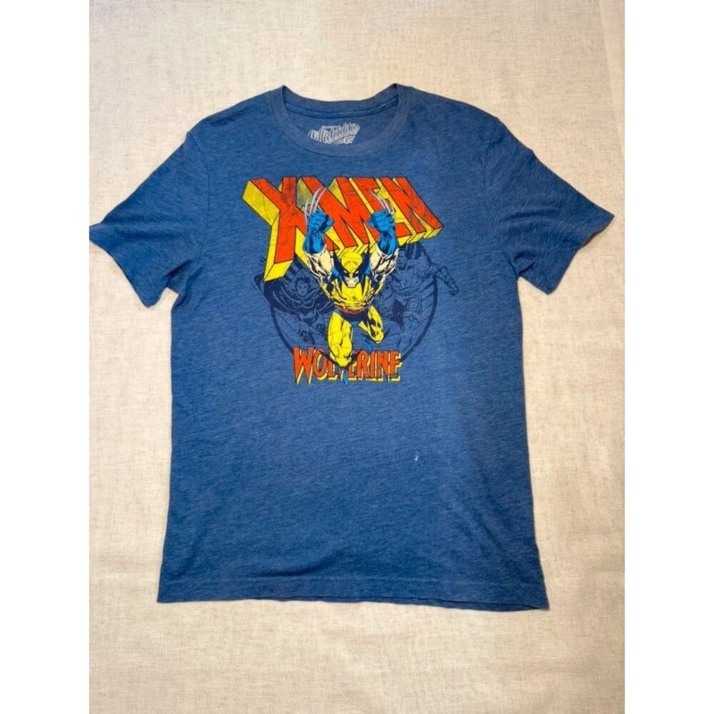 Mens Old Navy Collectabilitees Marvel Wolverine Graphic Tee Blue S / M